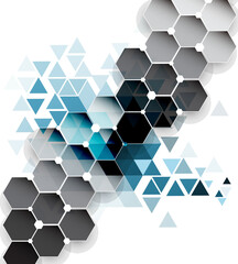 abstract background with hexagons