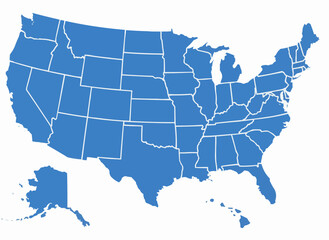 USA map vector