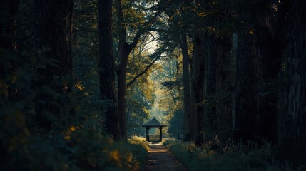 Serene forest pathway