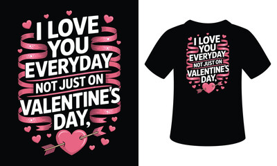 Romantic valentine s day design with hearts and festive elements in vibrant colors