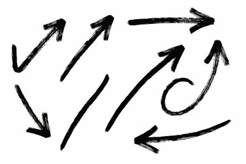 Ink brush arrow set
