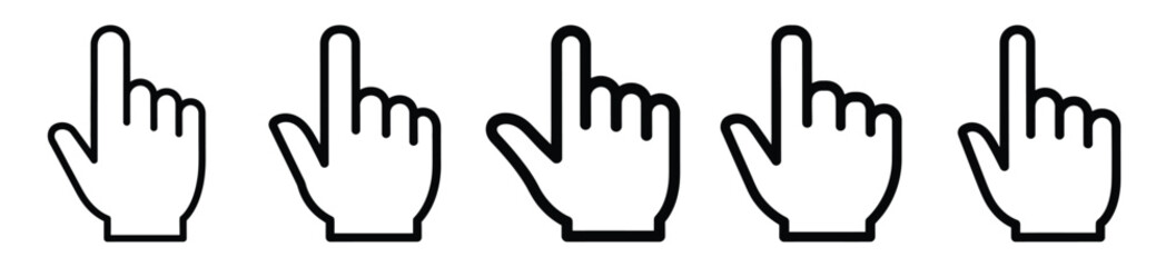 ai touch line art icon set. ai and robotics outline icons collection.