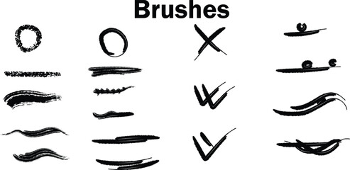 SET OF DIFFERENT ART BRUSH