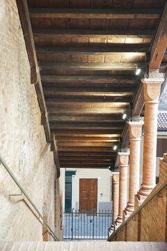 Staircase in the Posdesta's Palace in Mantua, Italy