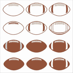 Football icon set