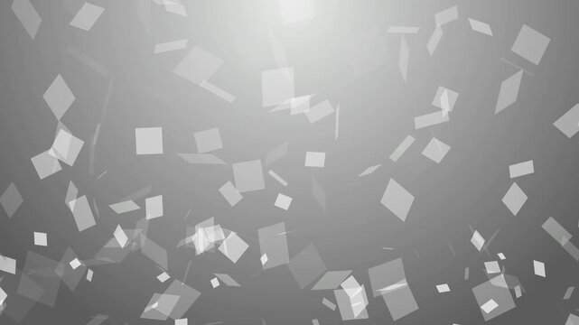 Black and white geometric 3D cube pattern background with a modern architectural style