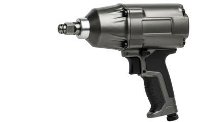 Powerful pneumatic impact wrench for heavy-duty fastening tasks.