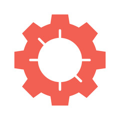 Simple gear icon design