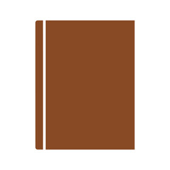 Brown journal or notebook with simple design