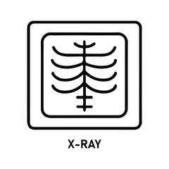 X-ray line icon , vector, pixel perfect, illustrator file