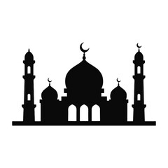 Collection of stylized mosque icons featuring diverse architectural elements suitable for religious and cultural design projects