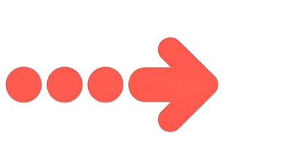 Red arrow and dots pointing to the right