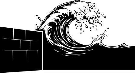 black and white abstract background