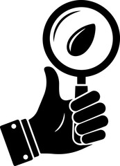 man holding magnifying glass