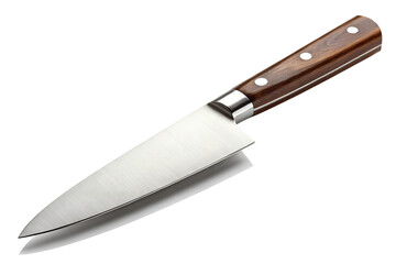 Premium Chef Knife with Stainless Steel Blade and Wooden Handle