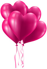 pink heart balloon, valentine day