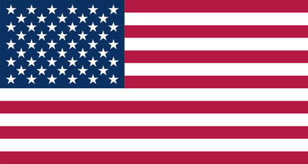 American Flag PNG Isolated, USA Stars and Stripes Patriotic Flag on Transparent Background