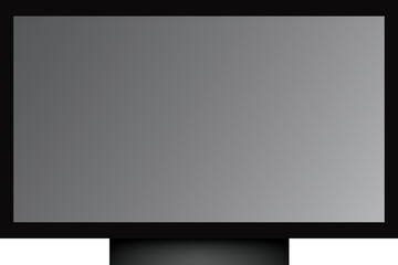 Modern Desktop Monitor Vector Illustration