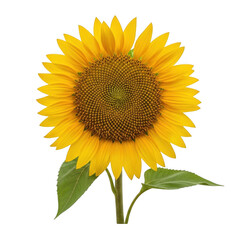 Obraz premium Sunflower blossom isolated on transparent background isolated on transparent background indoor, outdoor, no people, keyword 30