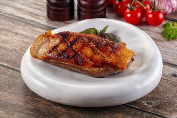Roasted duck breast fillet meat