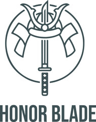 A swift fox minimalist line art logo design with bold black outlines and a touch of red