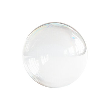 crystal ball on a white background