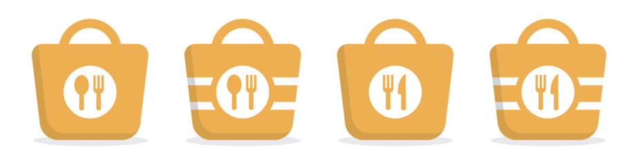 Food bag icon, vector Illustration