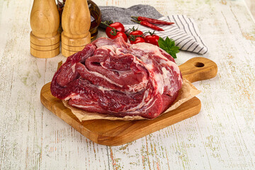 Raw beef meat for cooking