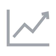 Graph showing upward trend with fluctuations