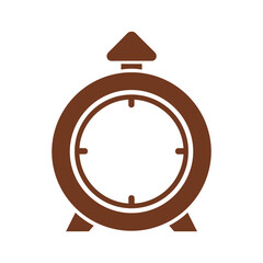 Simple brown stopwatch icon