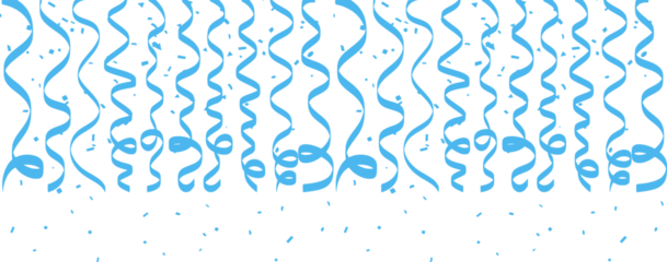 Blue Confetti Background Falling shiny blue confetti isolated on transparent background. Bright festive tinsel of blue color. confetti falling festive decoration for birthday party celebration.