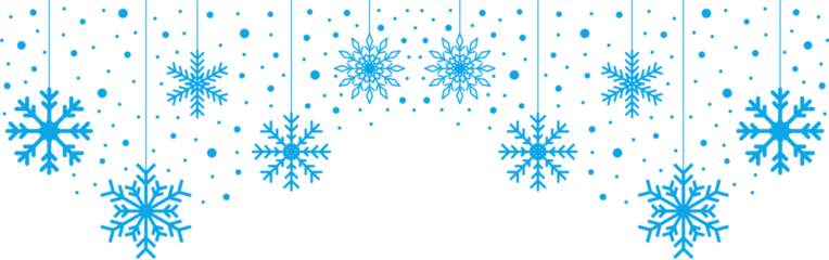 Snowflake Border Decoration blue winter border vector illustration with delicate snowflake pattern festive background for seasonal greeting snowflake winter divider Elegant winter holiday headers