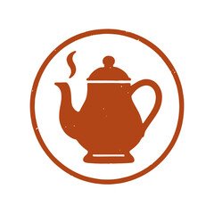 teapot icon logo seal vector on white background
Vector stamp icon