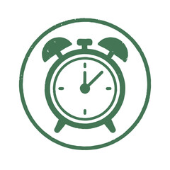 alarm clock icon logo seal vector on white background
Vector stamp icon