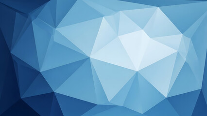 Blue polygonal geometric background with gradient effect showing abstract low poly mosaic