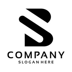 Letter B Modern Logo Vector