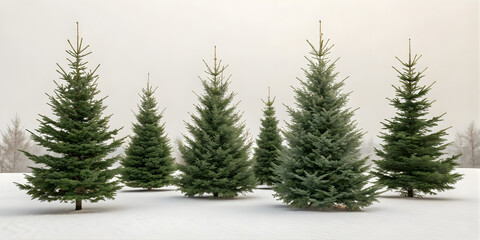 Versatile Christmas Tree Set with Subtle or Removable Decorations