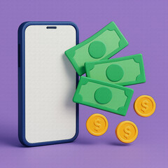 phone pay  concept oil painting style illustration 