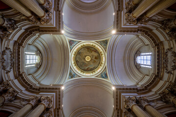 Sanctuary of Our Lady of San Luca dome interior - Bologna, Italy © demerzel21