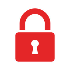Unlocked red padlock symbolizing open access