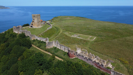 Scarborough Castle Ruins England Yorkshire