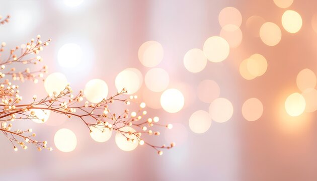 Soft Focus Blurred Lights and Flowers. - Powered by Adobe