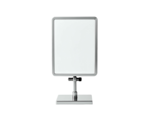 Blank display sign on a stand, ready for content