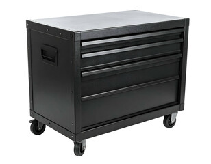 Black rolling tool chest with three drawers