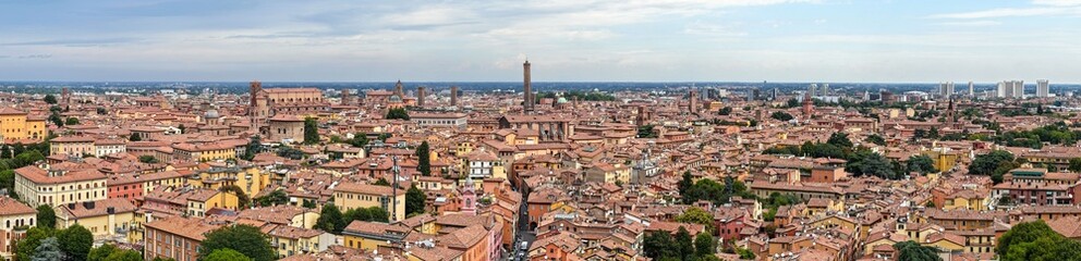 Historic cityscape and medieval towers - Bologna, Italy