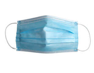 Breathable, disposable, three-ply protective face covering