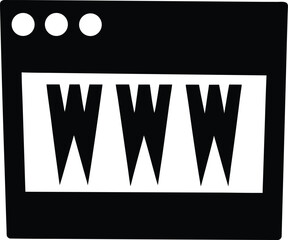 search engine icon icon silhouette vector illustration on transparent background