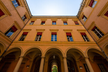 Obraz premium Cortile of Palazzo Ercolani - Bologna, Italy