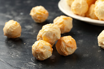 White Chocolate Truffles covered with white chocolate