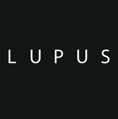  Lupus word written on wooden bloks vector icon,.eps
